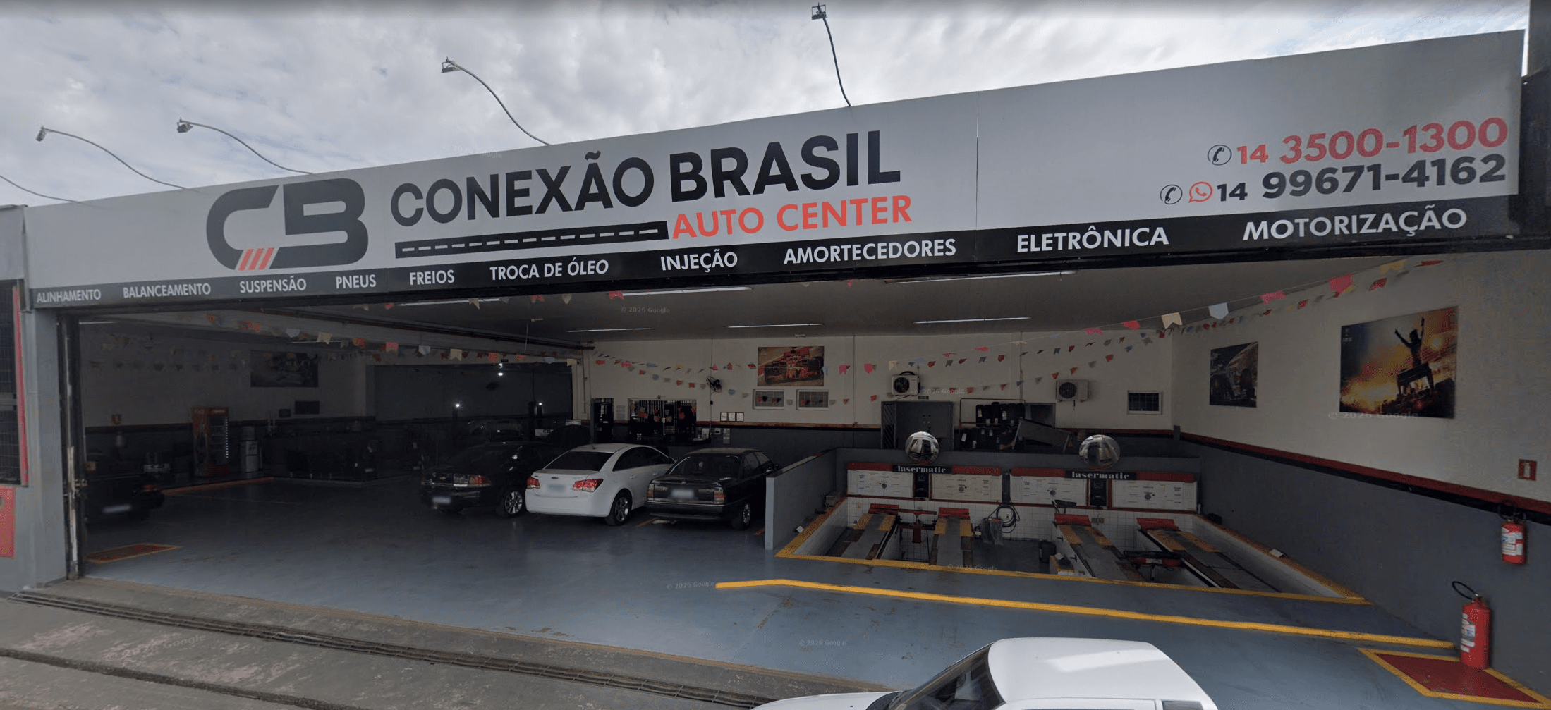 Fachada da Conexão Brasil Auto Center em Promissão/SP